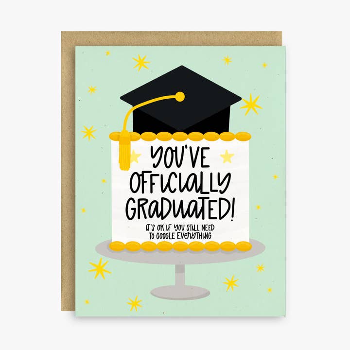 You’ve Officially Graduated Funny Card for wholesale by Little Lovelies Studio