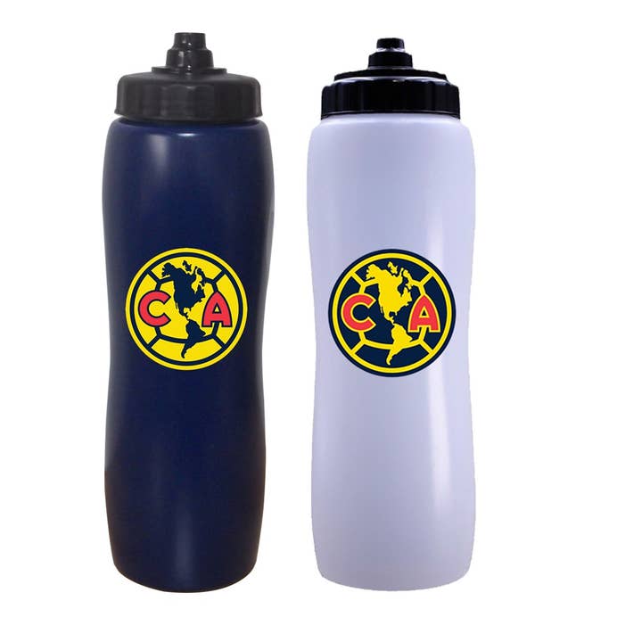 Club America de La Liga MX 2-Pack Squeeze Water Bottles, 33 oz for wholesale by Simran International