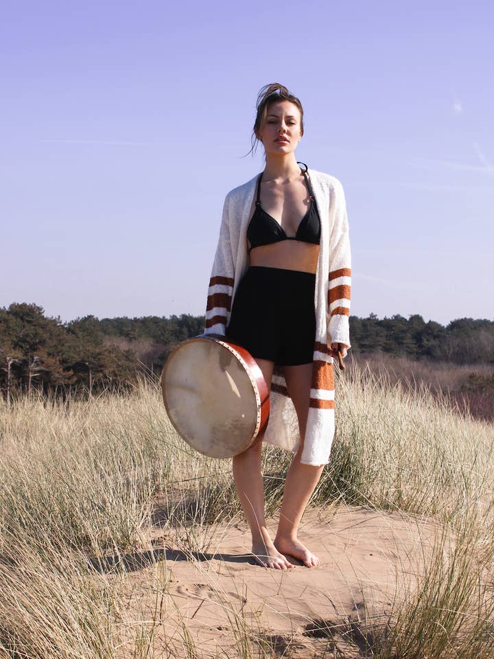 Hand made Savannah Organic Linen Slub Kimono Cardigan for wholesale by Noa & Rain