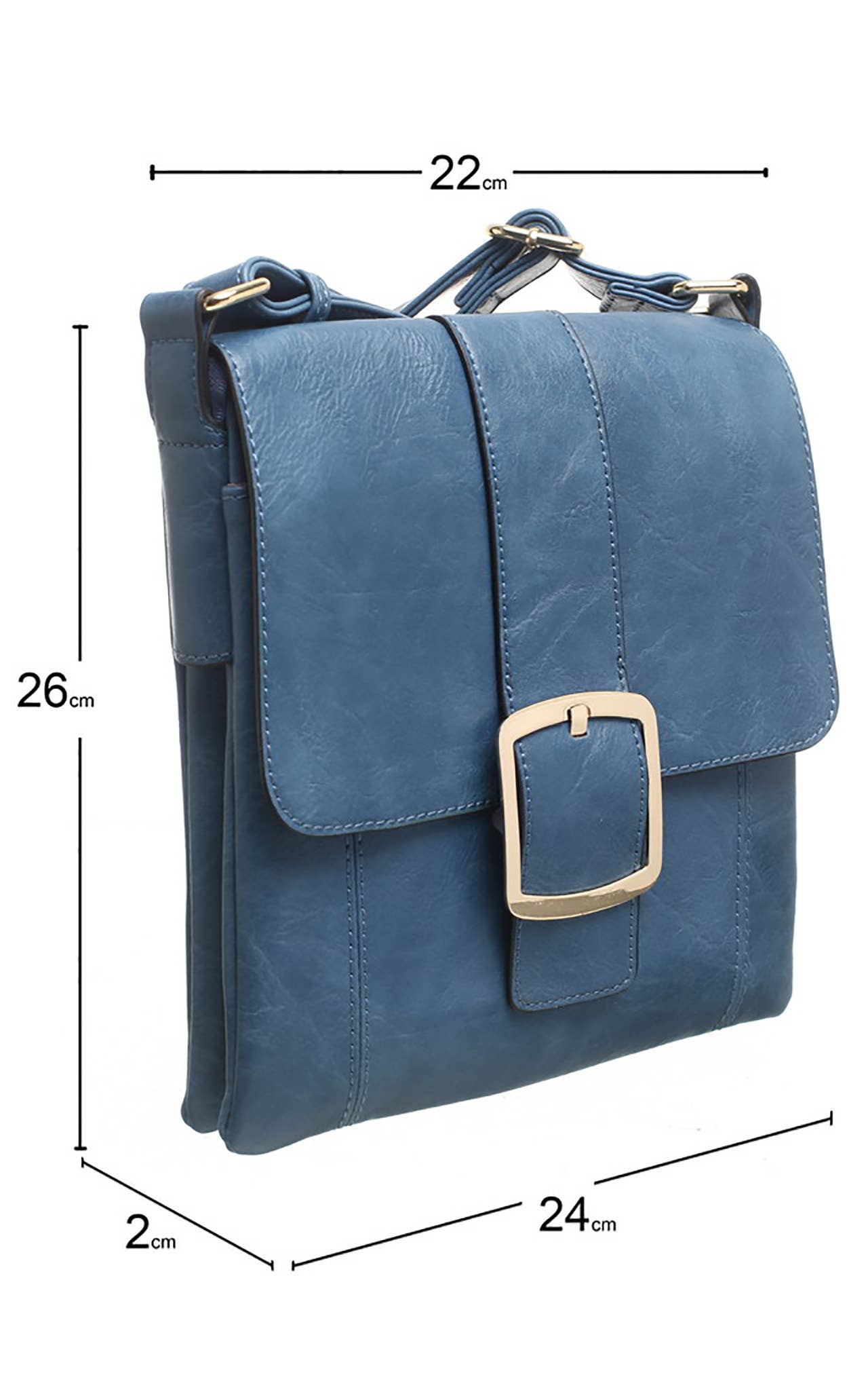 Bessie London – Engroshandel Crossbodytaske - Dame – Classic crossbody-taske med klap og spænde2