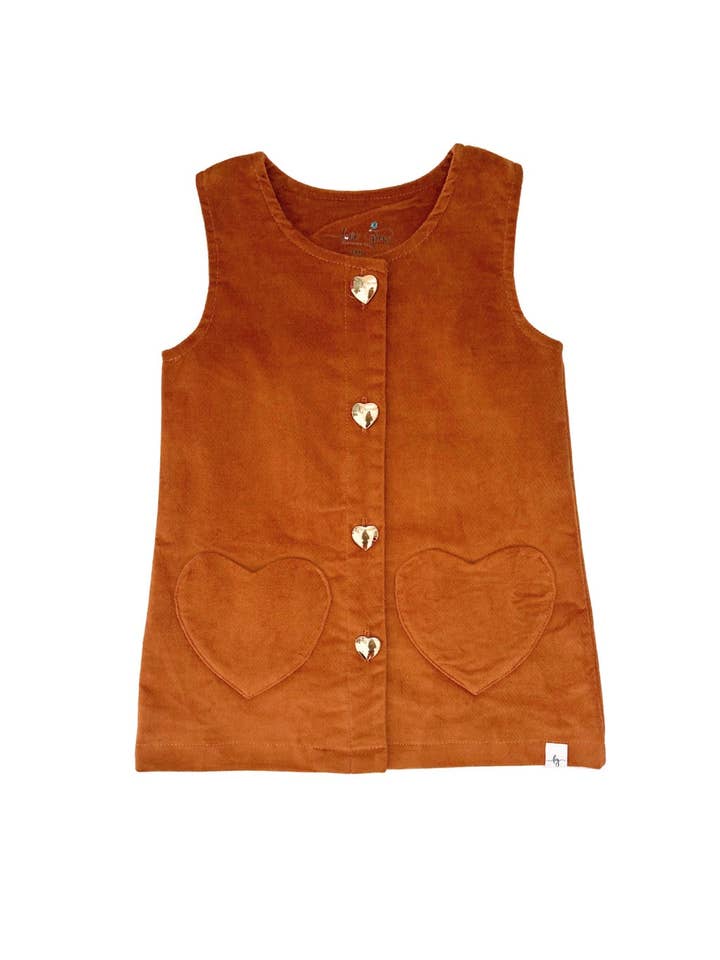 Love and Grow Clothing Co - Wholesale Dress - Kids - Corduroy Jumper ~ Caramel1