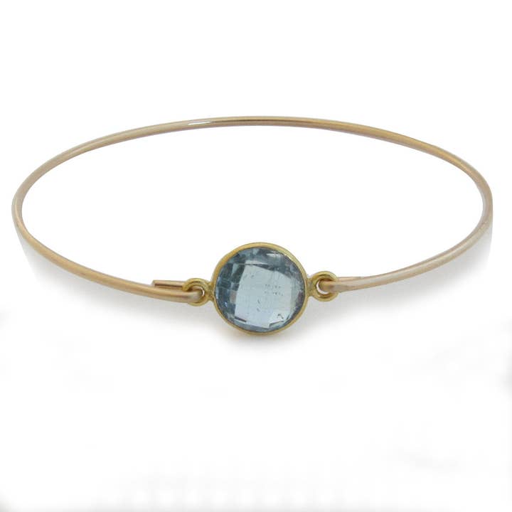 Aquamarin-Armband mit Geburtsstein März für den Großhandel von Frosted Willow