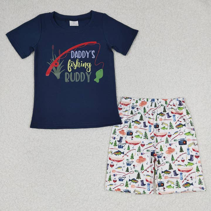 Aier Wholesale - Wholesale Top & Short Set - Kids - Baby Boys Summer Fishing Shorts Sets
