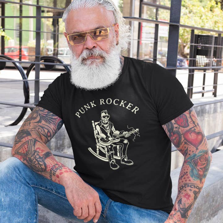 6DS - Venta al por mayor Camiseta serigrafiada - Hombre - Camiseta Punk Rocker para hombre2