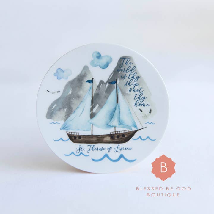 Blessed Be God Boutique - Wholesale Sticker - Saint Therese of Lisieux Sticker, Catholic Vinyl Sticker1