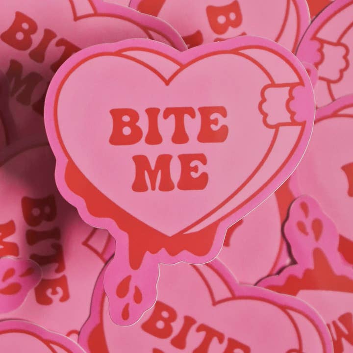 Day Dreamer Studios - Vendita all'ingrosso Adesivo - Bite Me Candy Heart | Adesivo in vinile impermeabile lucido0