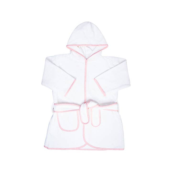 Kids Terry Cotton Bathrobe in Light Pink for wholesale by Sammy + Nat