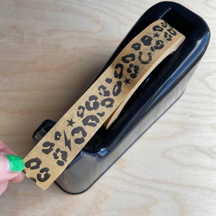 Petra Boase Ltd (US Duties Paid) - Wholesale Tape - Eco Paper Adhesive Tape | 50m | Kraft Leopard Print2