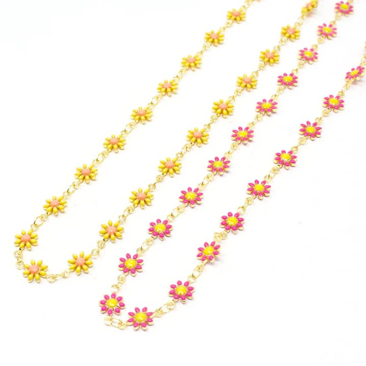 Crafts & Love - Wholesale Pendant/Charm Necklace - Flower Power Necklace1