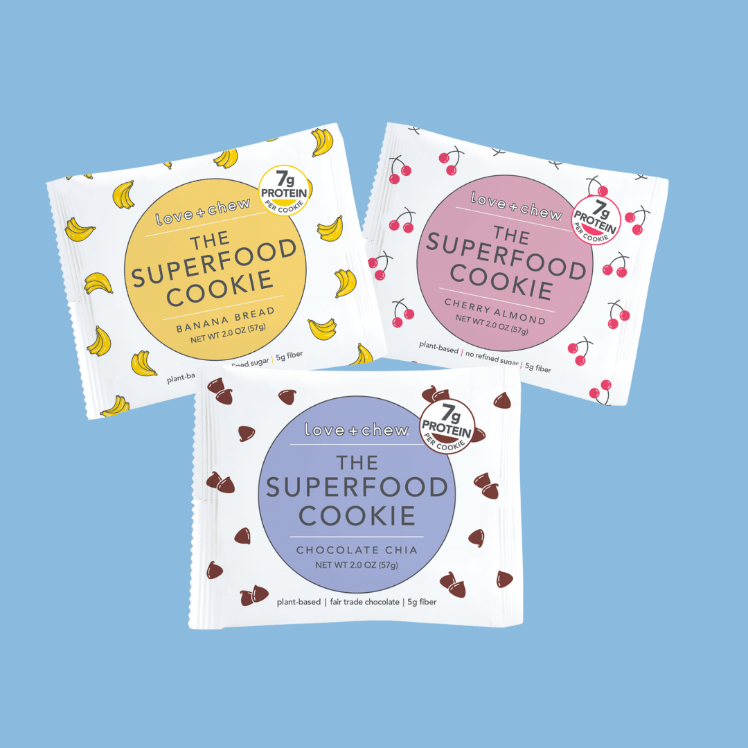 Love + Chew - Wholesale Cookie - 3 FLAVOR RETAIL CASE - 3 CADDIES - COMBO PACK1