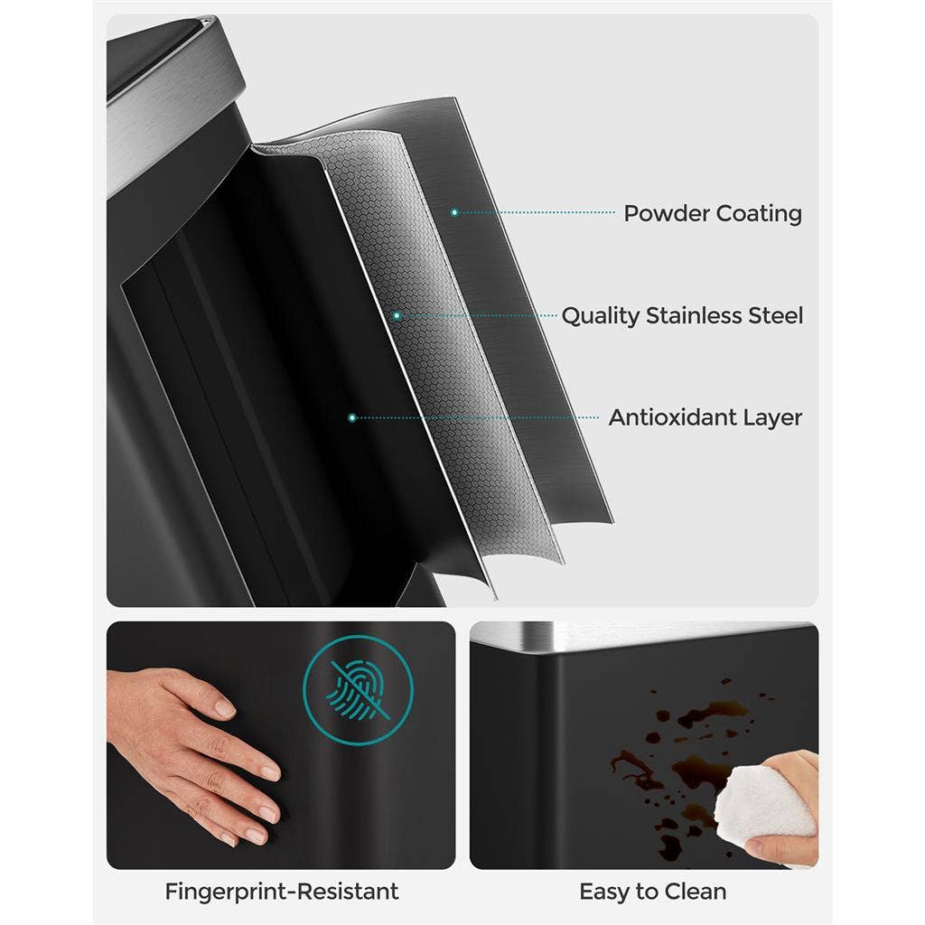 Greenwestons - Wholesale Trashcan/Trash Bin - 16 Gallon(2 x 8 Gallon) Dual Compartment Trash Can 11