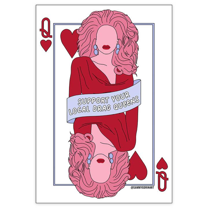 Sammy Gorin LLC - Wholesale Sticker - Support Your Local Drag Queens Sticker