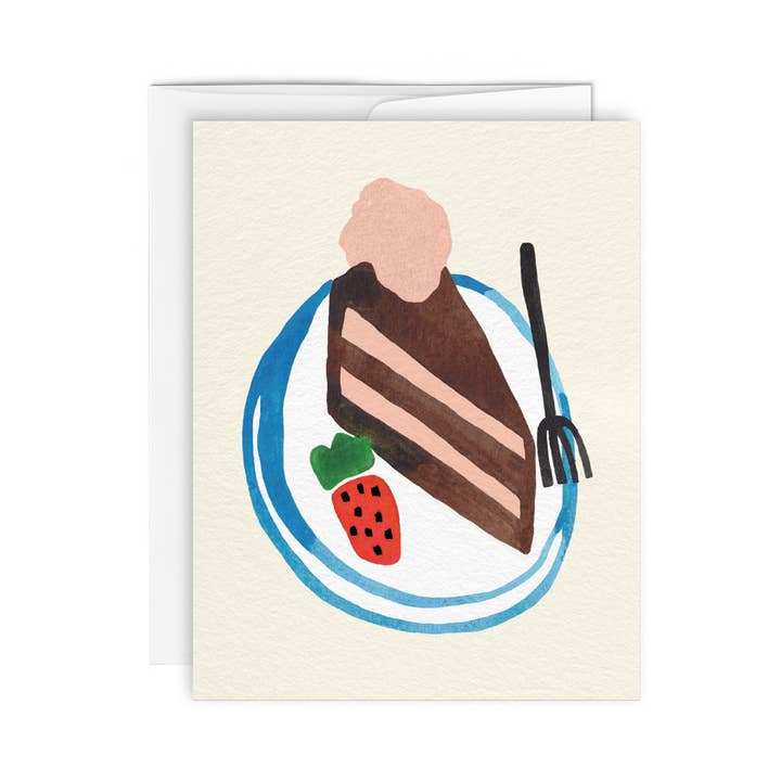 CHOCO CAKE — Carte de vœux pour la vente par Paperole