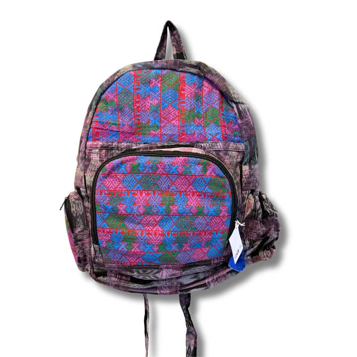 Lumily – Engroshandel Rygsæk - Dame – Vulkan Huipil Upcycled Tekstil Rygsæk - Guatemala7