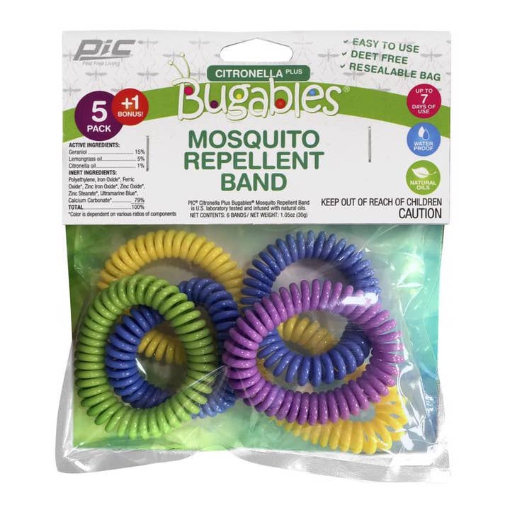 Everyday Supply Co - Wholesale Insect Repellent - PIC Bugables Mosquito Repellent Bands, 6-Pack, Case of 24