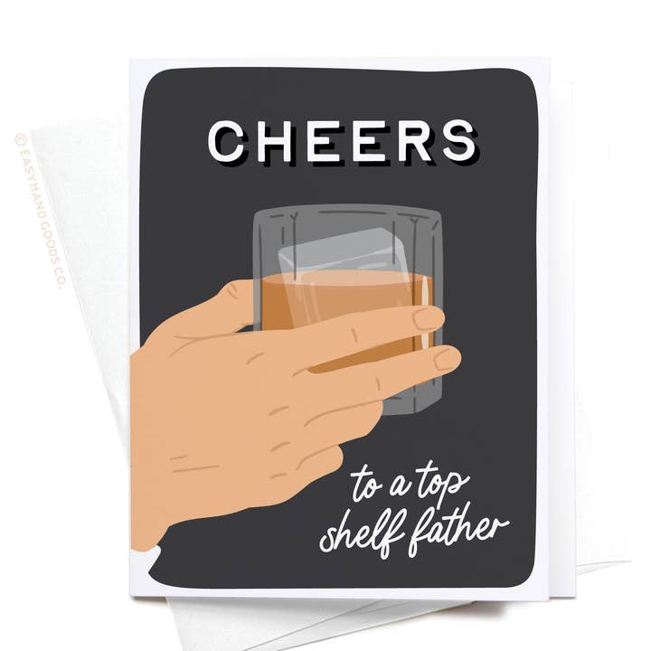 Auguri a un Padre di Prima Classe Biglietto di Auguri per la vendita all'ingrosso da parte di Easyhand Goods – formerly Onderkast