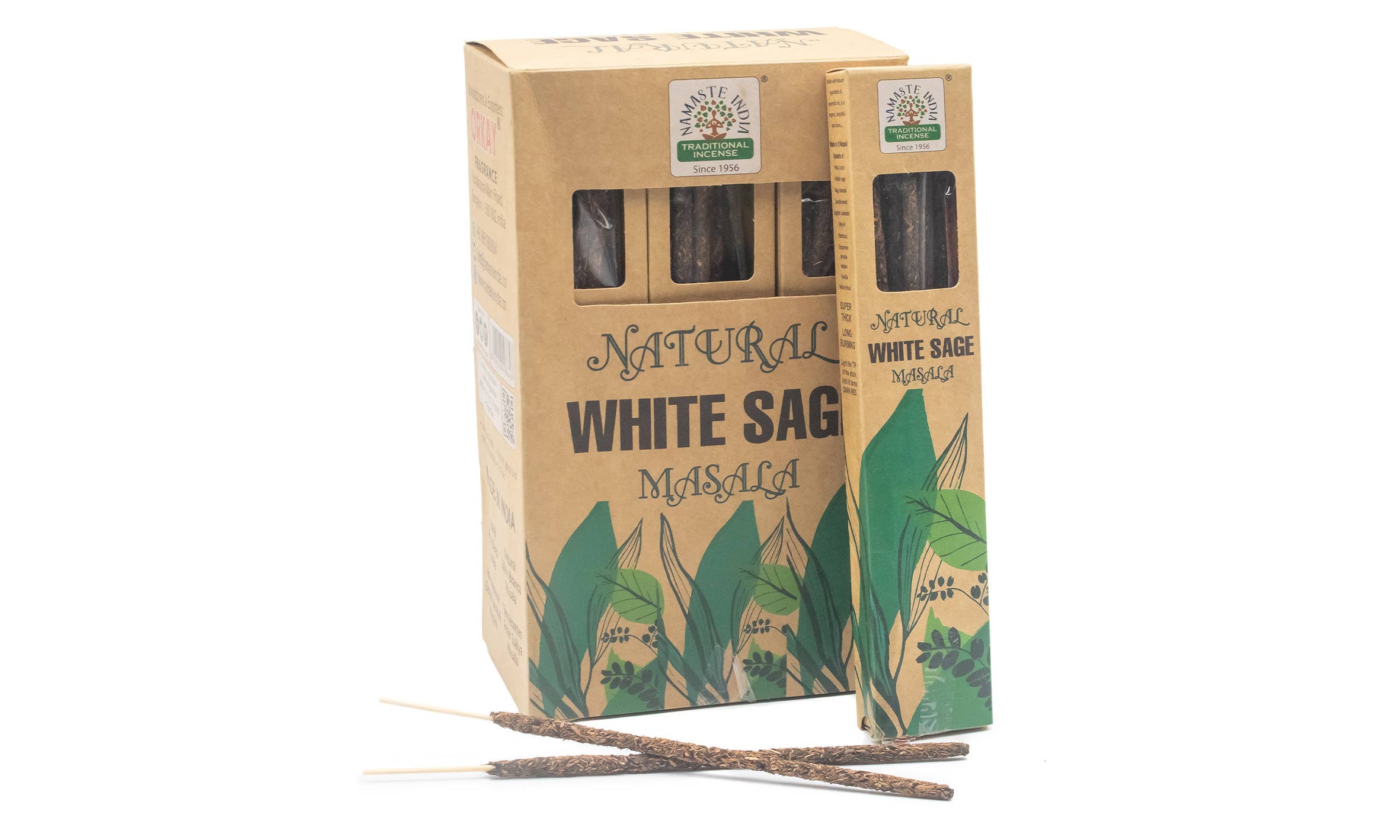 Esoterica Arte - Vente Bâton de sauge - Inc. Namaste Nat. S. Branca 15g (12 unités)0