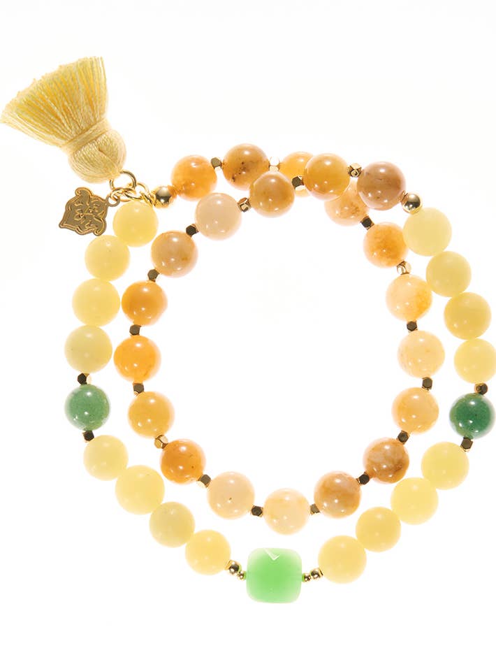 Double Mala Sunshine Yellow for wholesale by samsara collection