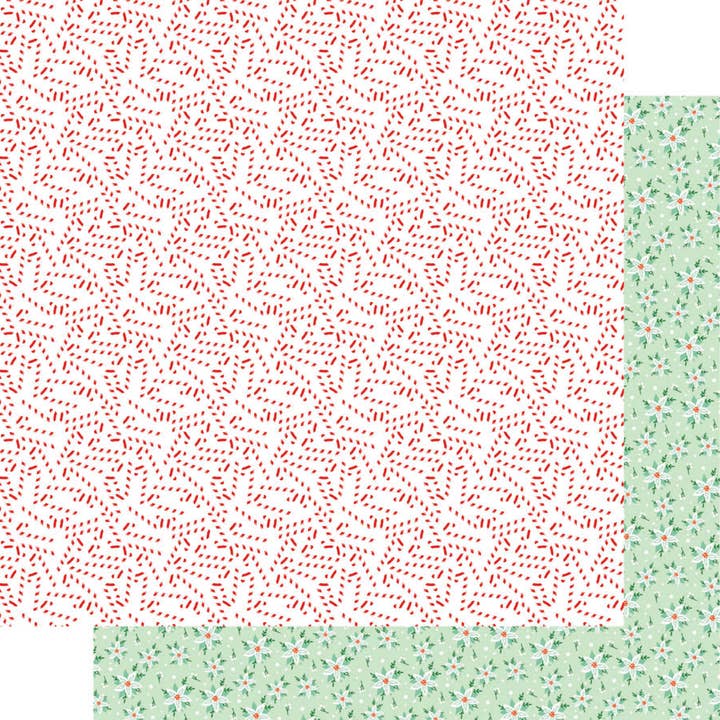 Cookies for Kringle - Peppermint Kiss 12" x 12" Double Sided for wholesale by Fancy Pants Designs