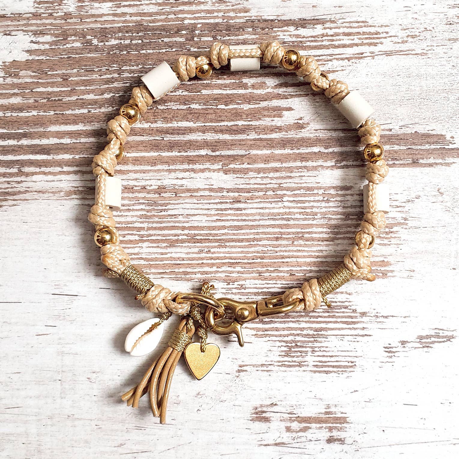 Felius for Dogs - Wholesale Pet Collar - Dog - EM Ceramic Dog Necklace ★Gipsymee★ Natural Shades - Beige6