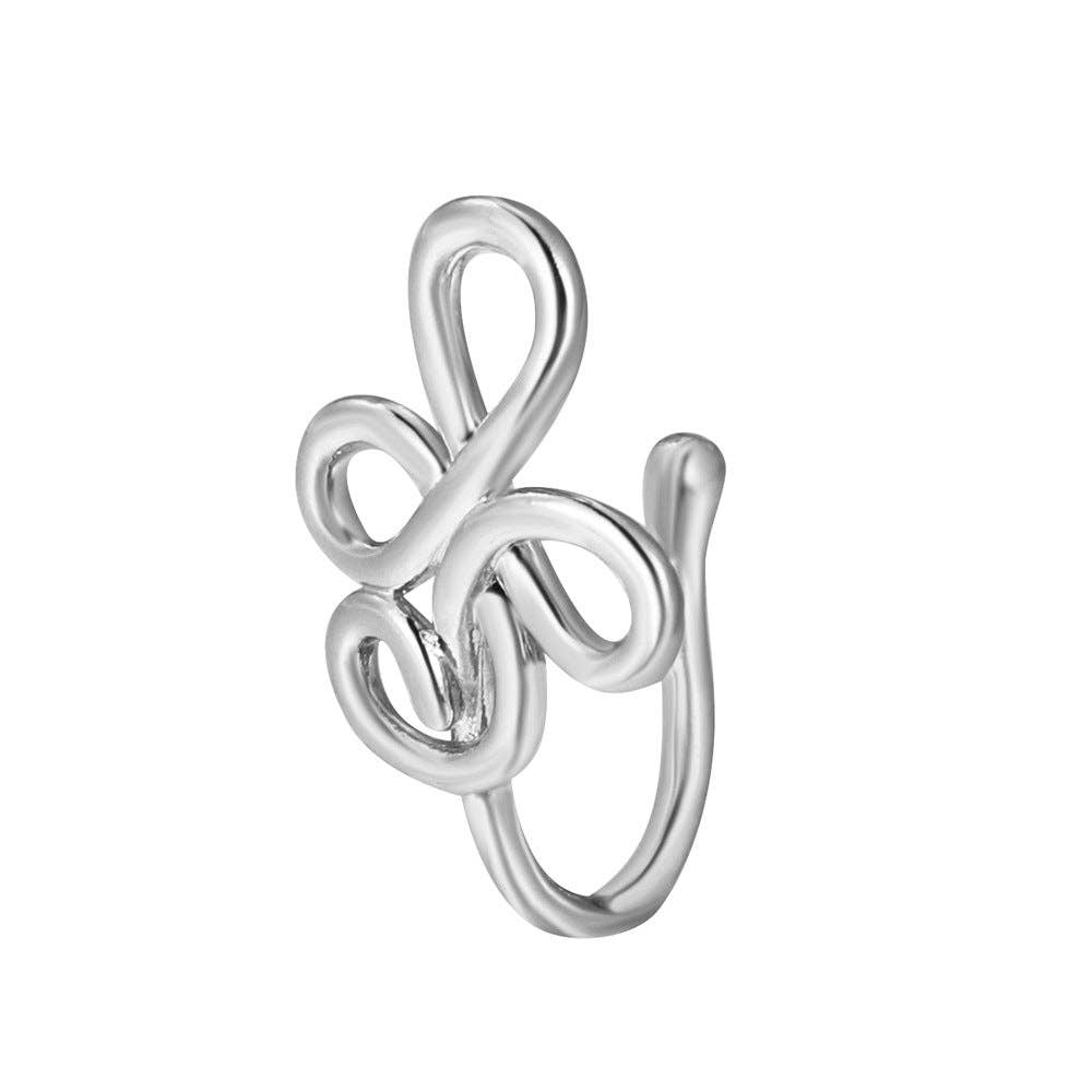 SALINA TRADING INC - Wholesale Neusring - U-vorm Ster Hart Kroon Niet-piercing Neusring66