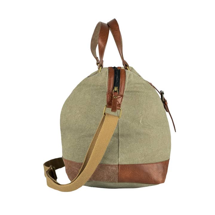 Mona B. - Wholesale Weekender bag – women's - Wanderer Up-Cycled Canvas Weekender Bag5