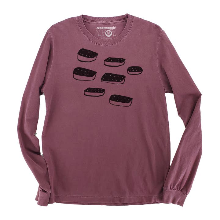 Eiscreme-Sandwiches Parker Schwergewicht Langarmshirt für den Großhandel von Supermaggie @ Faire