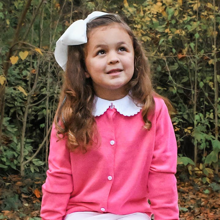 Carson Elizabeth Kids - Wholesale T-Shirt - Kids - Girls Long Sleeve Peter Pan Collar Shirt