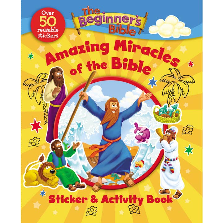 HarperCollins Christian Publishing - Wholesale Coloring & Activity Book - Kids & Baby - Beginner's Bible Miracles Sticker & Activity Book