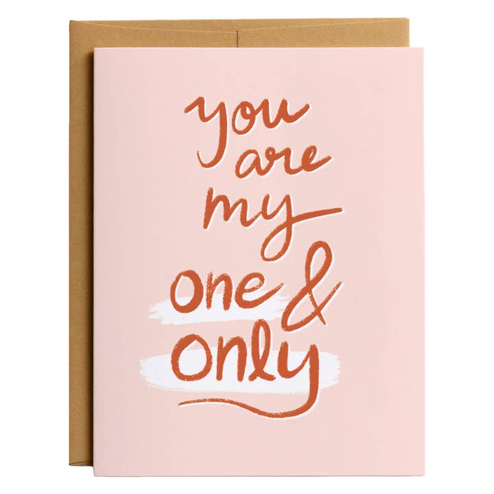 You are my one & Only - Tarjeta de aniversario para venta al por mayor de Habitude Paper