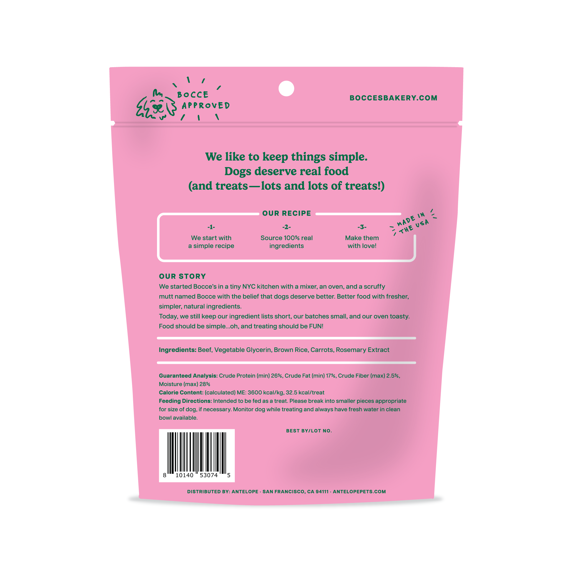 Bocce's Bakery - Vente Friandises – chien - Bâtonnets Holly Jolly Jerky1