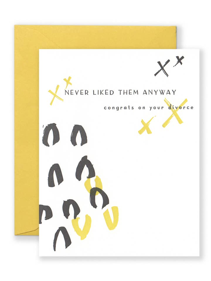 Parabéns pelo cartão de divórcio por atacado de Lionheart Prints