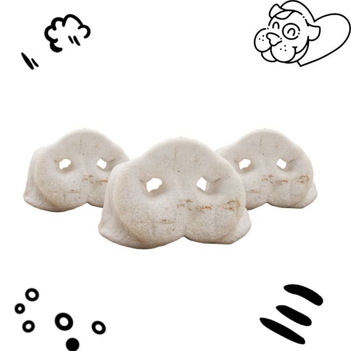 P'tit pere - Wholesale Pet Treats - Dog - Puffed pig snouts (x100 pieces)