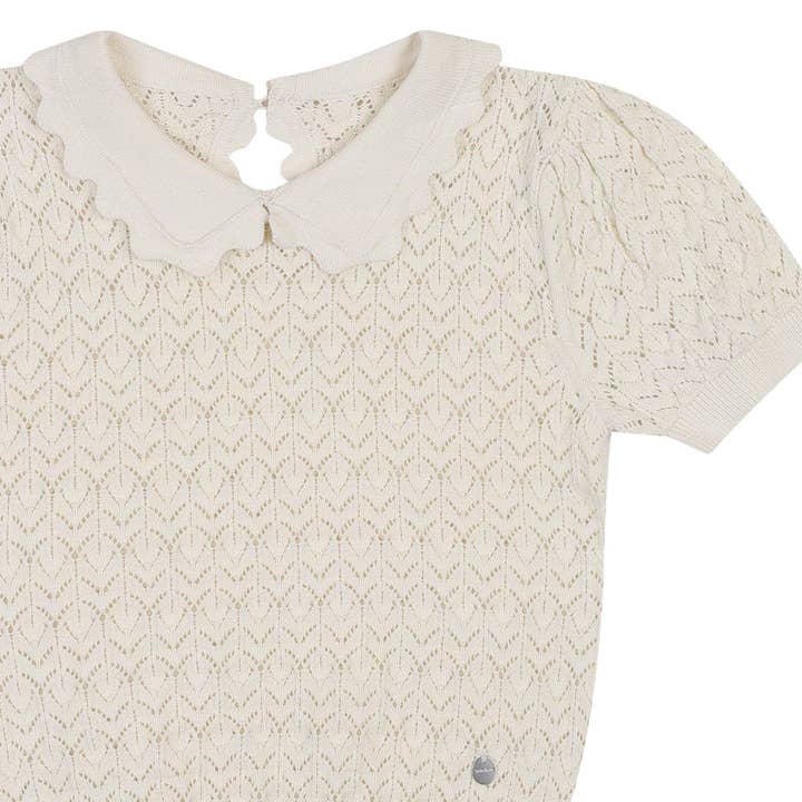 ToTo Heros - Wholesale Knit Top - Kids - Ali Hollow Knit Short Sleeve Knit Top3