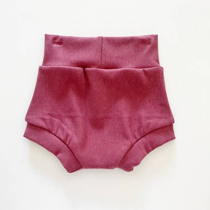 Organic French Terry Shorties | Rose Brown | Made in the US for wholesale by Bohemian Babies