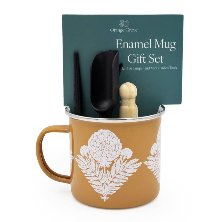 Ferramentas de Jardim Mini Laranjal e Caneca de Esmalte por atacado de Robert Frederick Ltd
