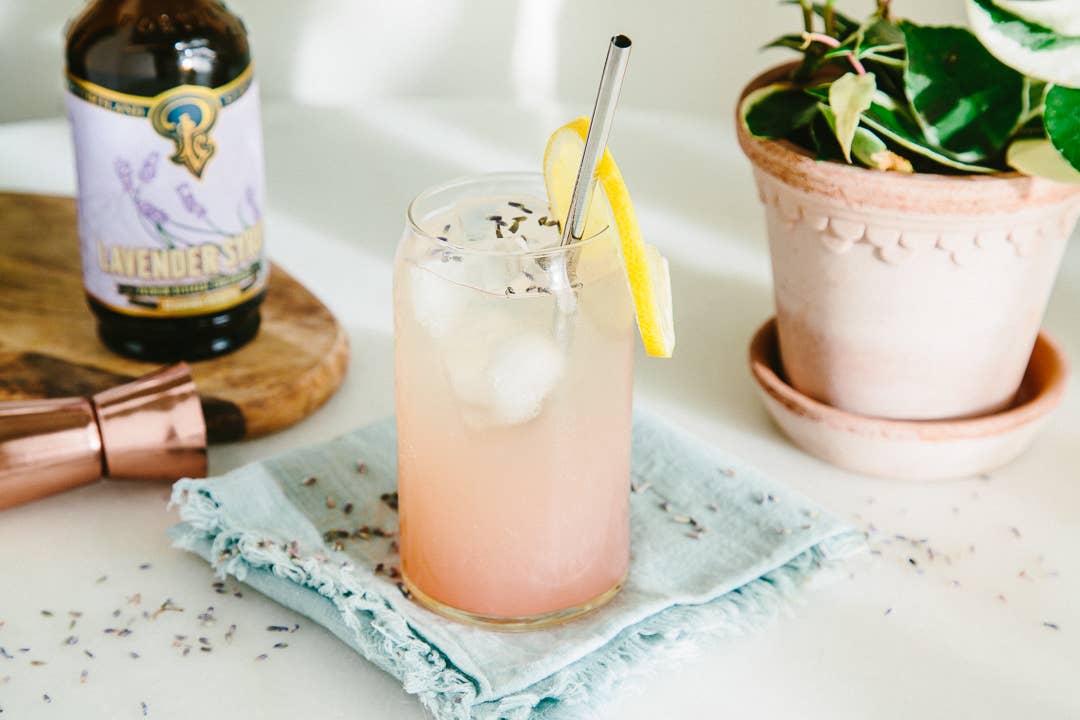 Portland Syrups - Wholesale Cocktail Mix/Syrup - Lavender Syrup 3.4oz - cocktail / mocktail beverage mixer2