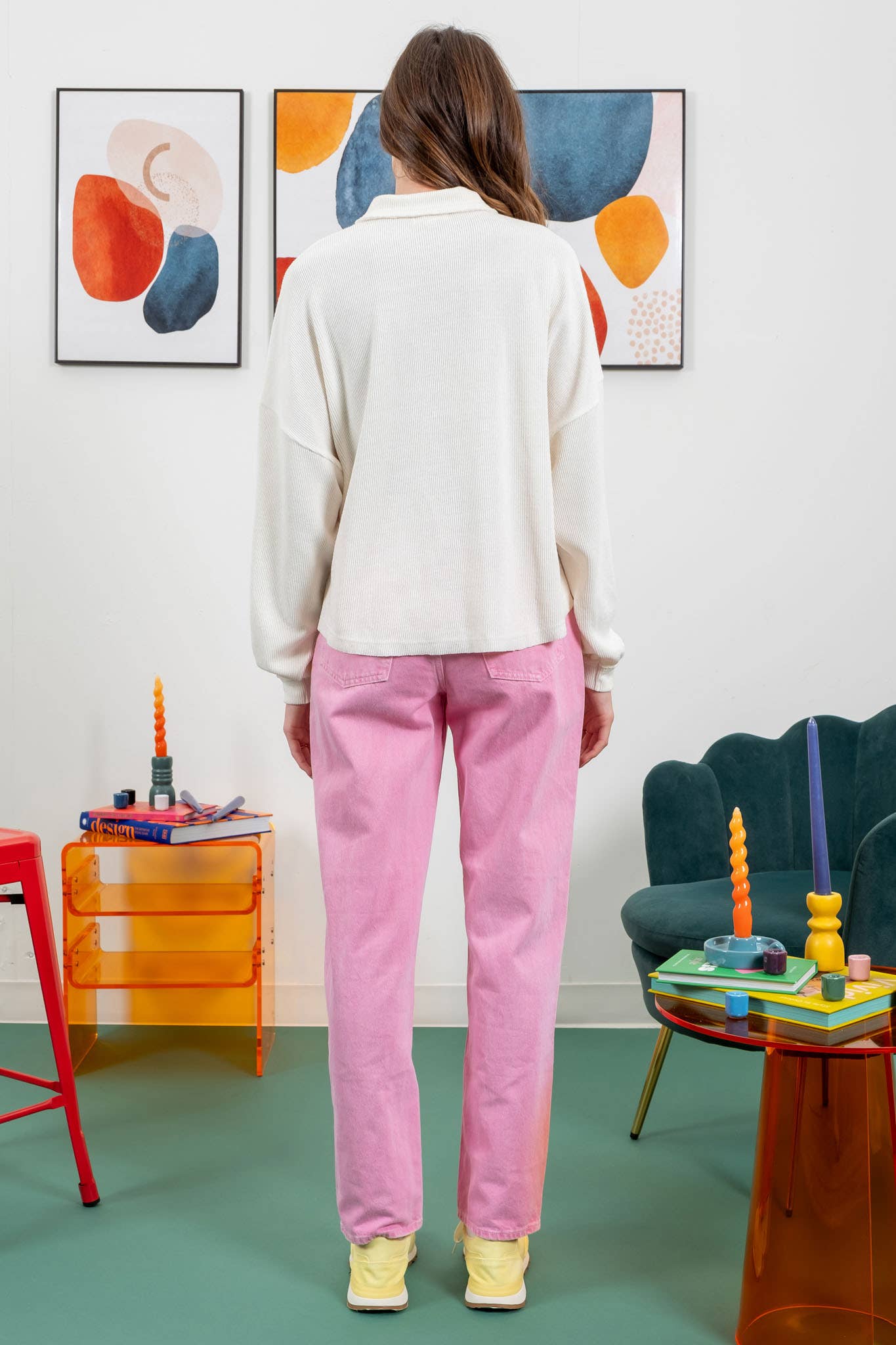 Blu Pepper - Venta al por mayor Jersey corto de punto - Mujer - TOP DE PUNTO CON CUELLO Y BORDES CRUDOS55