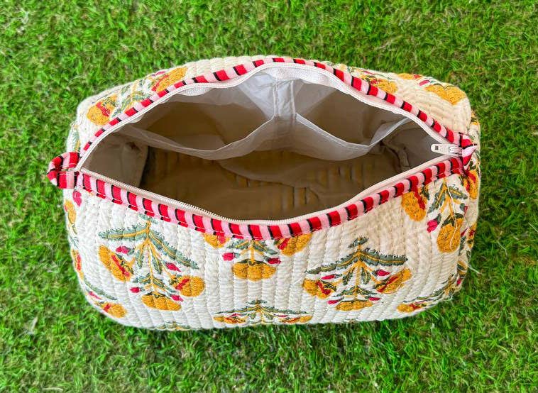 GYPSY STUDIO – wholesale Make-up/cosmetic bag – Stylish Cosmetic Bag Zipper Pouch Block Print Party Wear Bag2