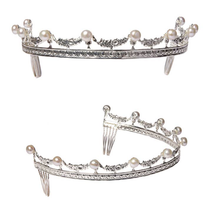 Baroque Pearl Tiara for wholesale by MORDEKAI
