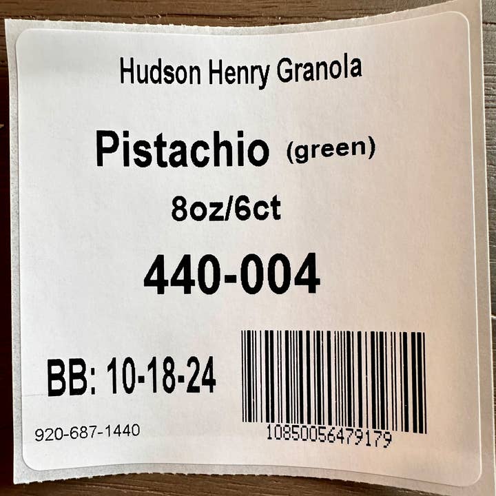 Hudson Henry Baking Co. - Wholesale Granola - Pistachio Almond Granola - 8oz Bags2