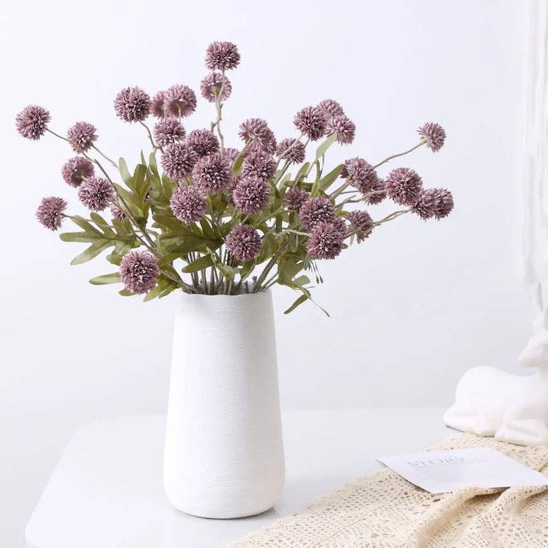 Kiyo Home - Wholesale Artificial flowers - Artificial Dandelion Flowers Set of 6 | Flower Decor | Silk22