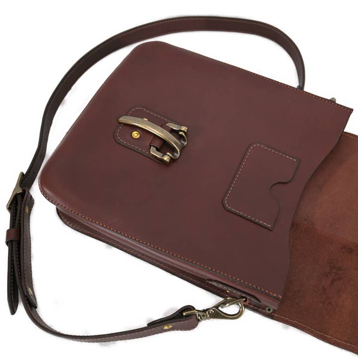 Split Rail Leather – wholesale Axelväska - Dam – Handgjorda läder Crossbody, Mail Bag Messenger Bag (kopia) (Kopiera)