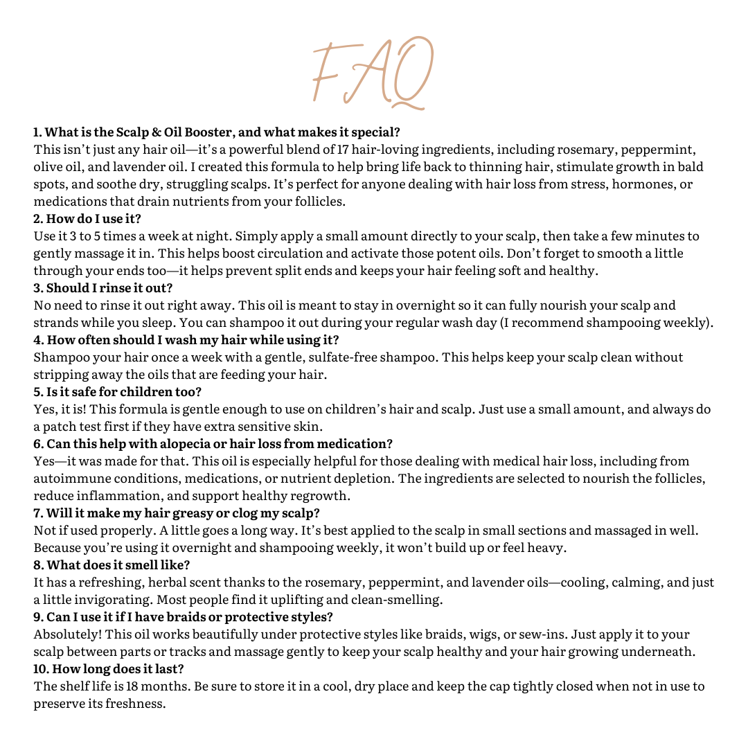 Mia Lynn Naturals - Wholesale Hair Oil - Invigorating Oil - Scalp & Hair Booster, stimulates growth7