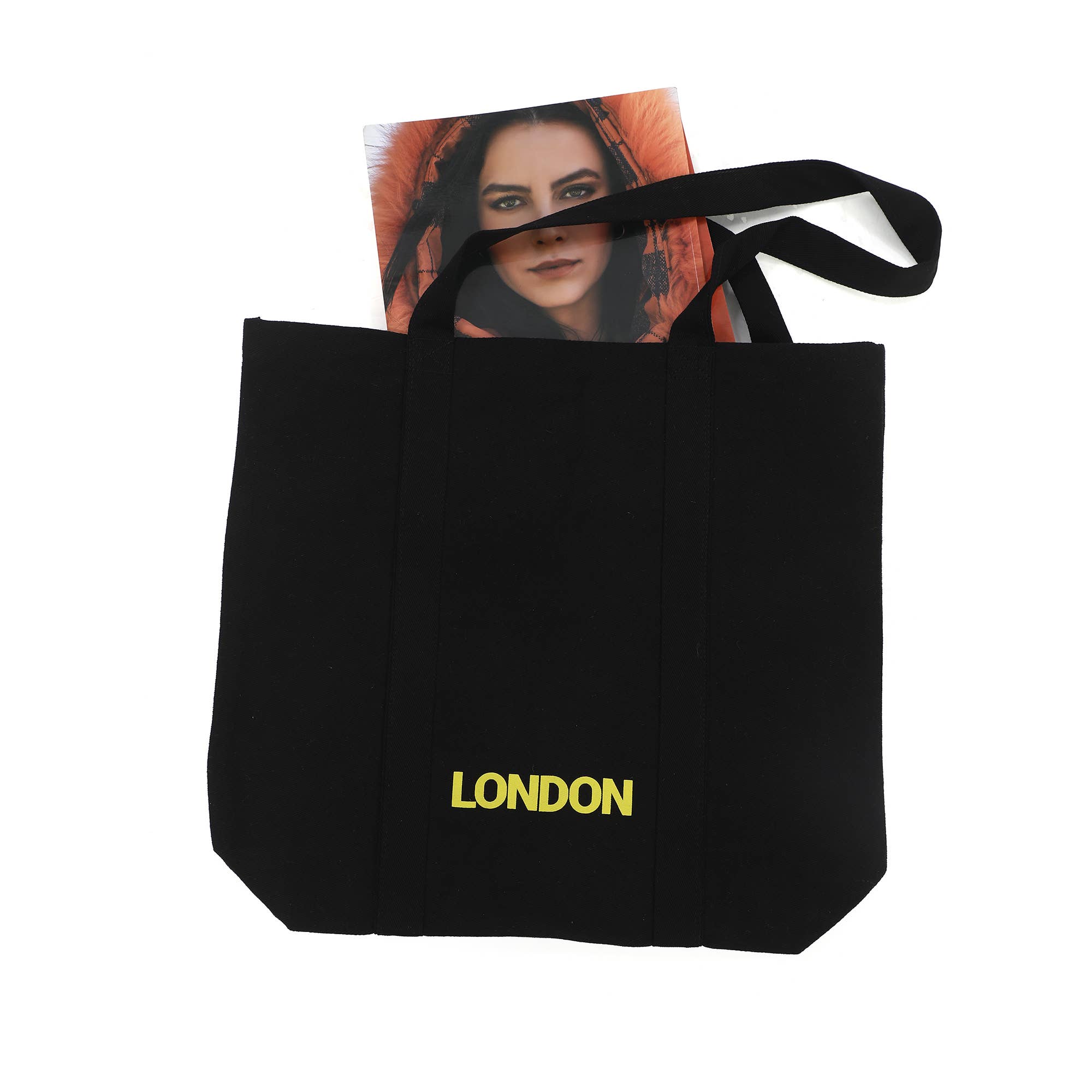 thetotebagie – wholesale Tote bag – Women's – Black Cotton Tote Bag | Large Eco-Friendly Shopper bag5