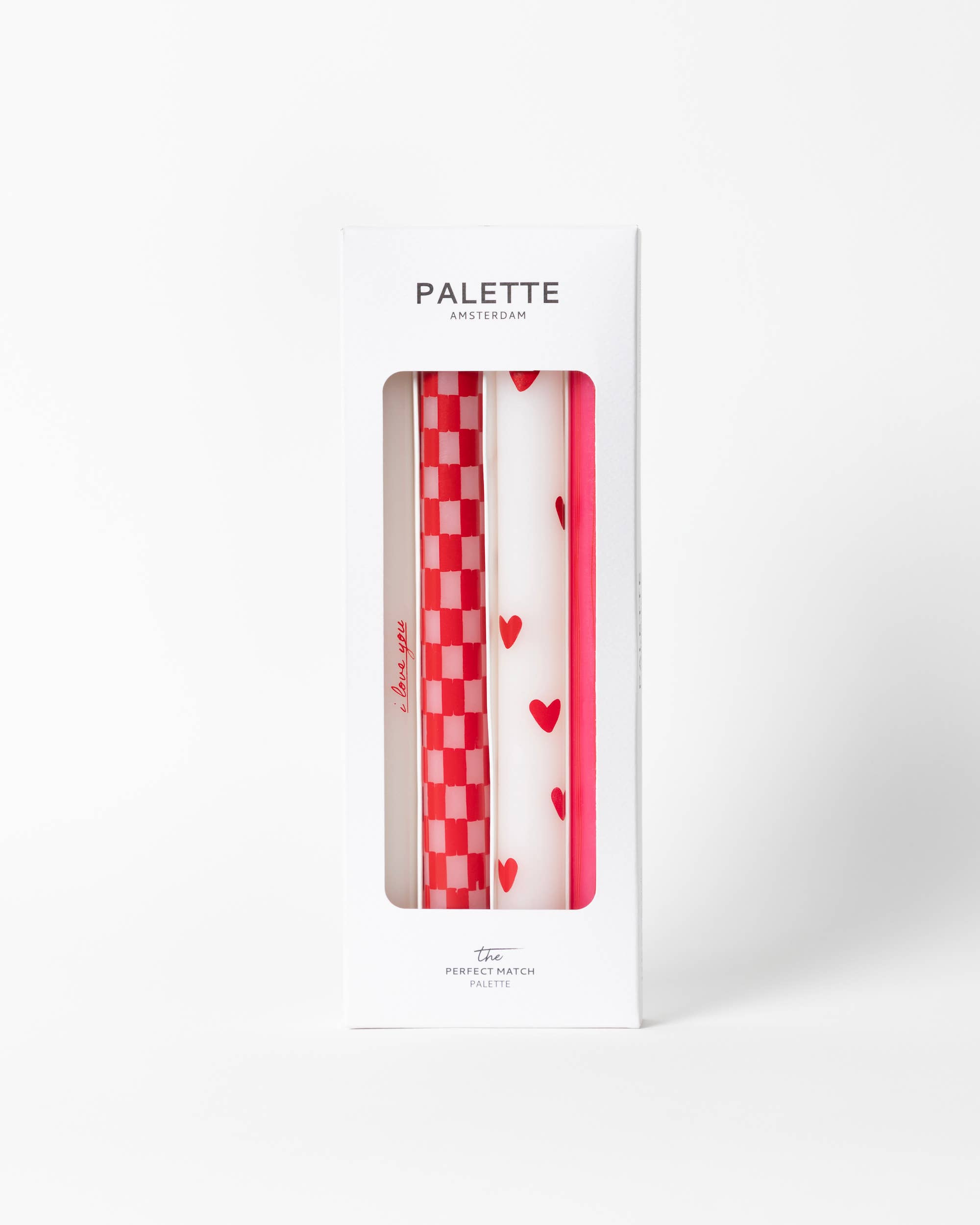 Palette Amsterdam - Wholesale Tapered Candle/Candlestick - Gifts 2025 Print Dinner candles - Set of 4 - Perfect Match2