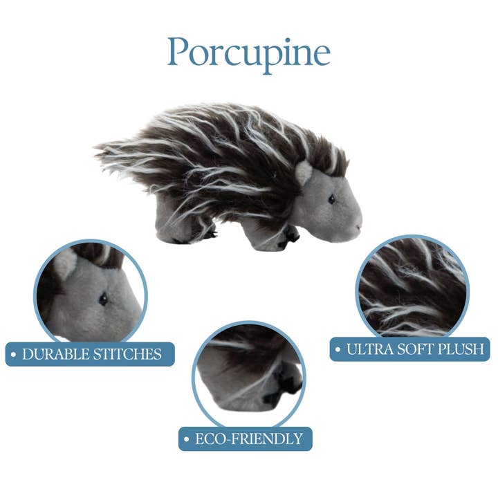 The Petting Zoo - Wholesale Stuffed/Plush Toy - Kids & Baby - 12" (34cm) Wild Onez Porcupine Wild life2