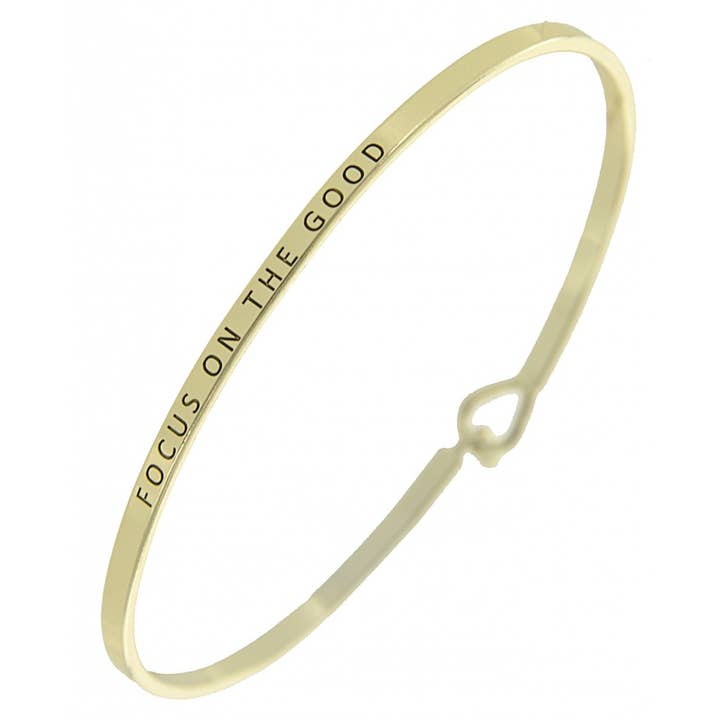 0011 PREMIERE – Großhandel Armreif – FR5608 FOCUS ON THE GOOD_3mm Modischer Armreif aus Messing