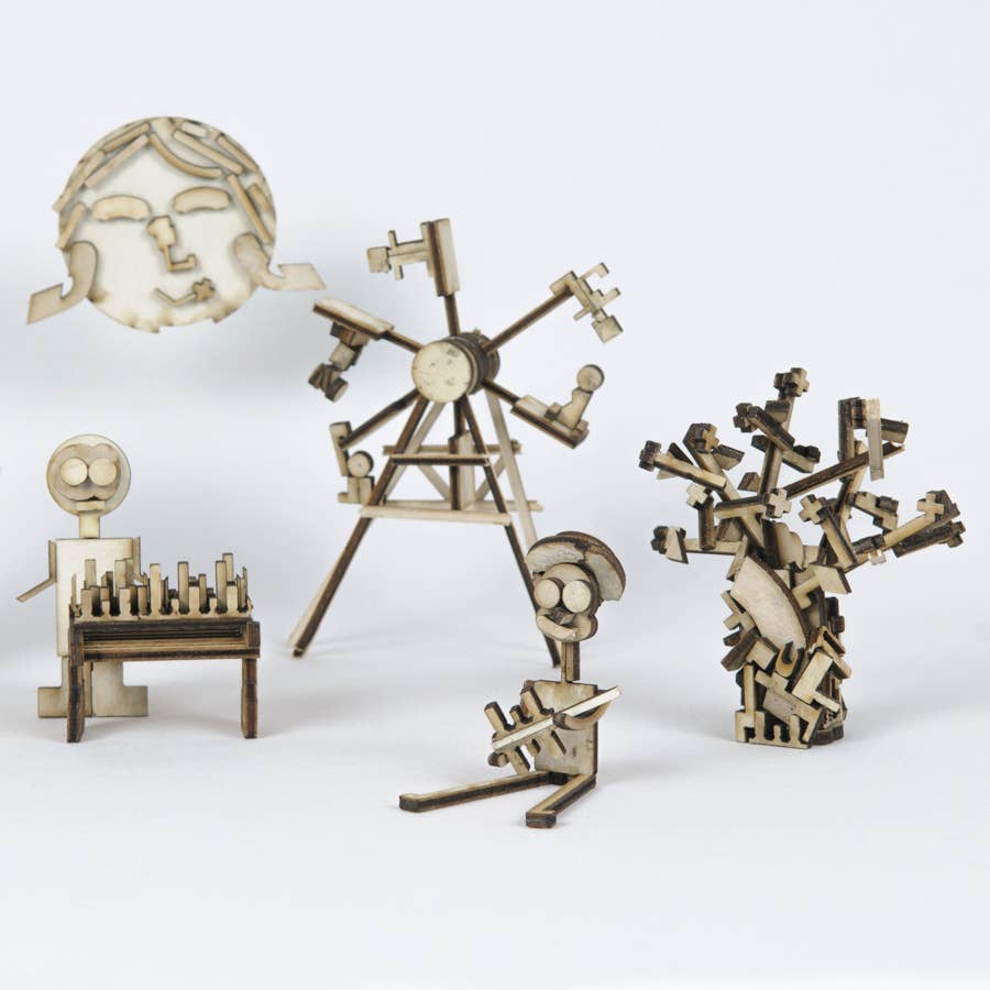 NKD Puzzle – Großhandel Bastelset – Holzteile für kreatives Hobby „CREACHUTE“16