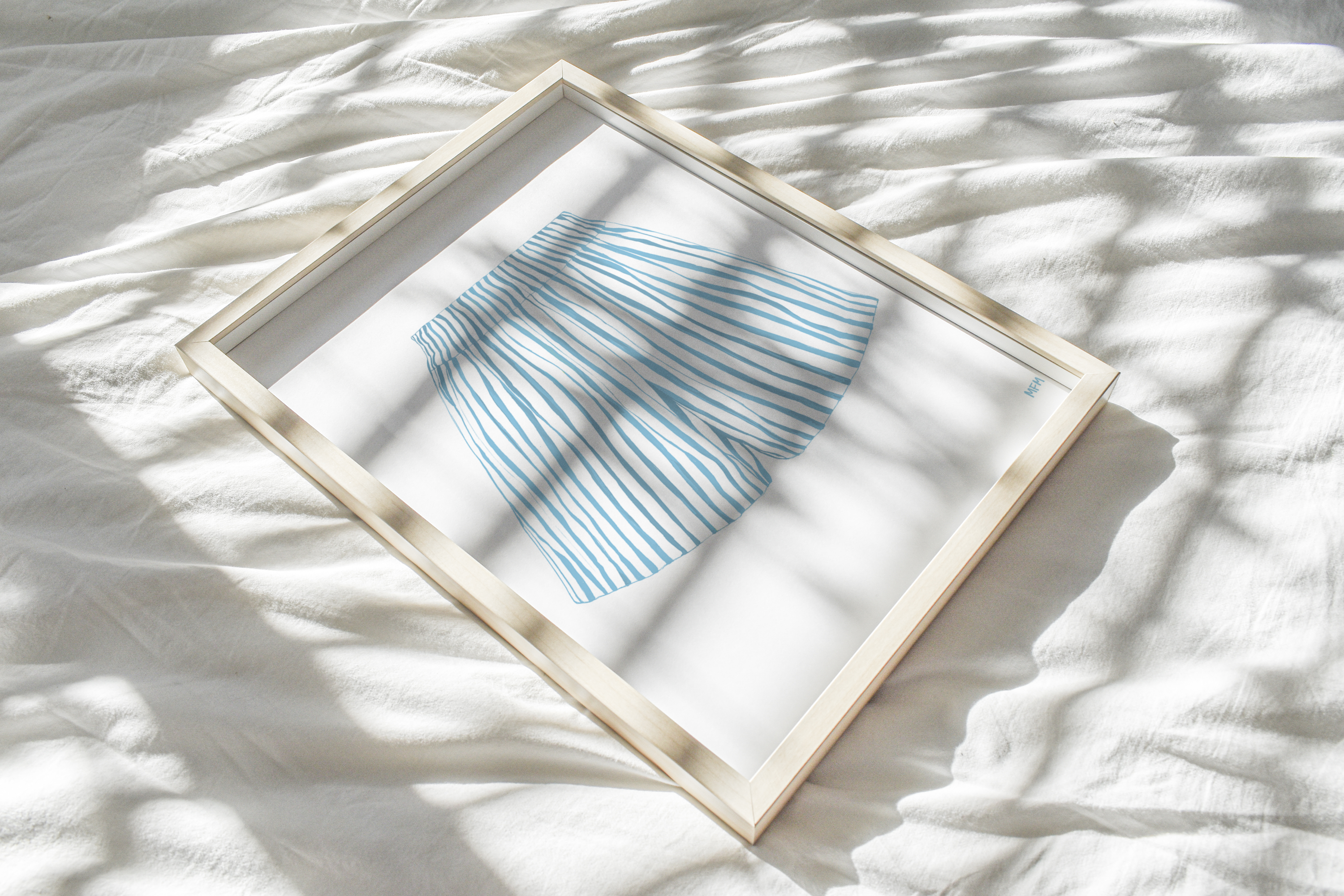 MFMDESIGNS - Wholesale Art Print - STRIPED SHORTS STUDY5